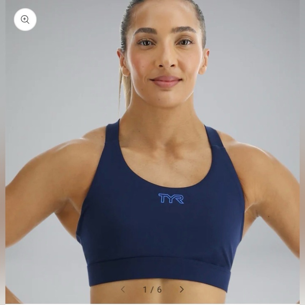 TYR Base Kinetic™ Women's Crossback Sports Bra - Solid navy 401